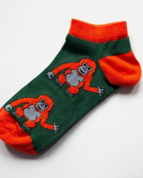 Bare Kind Bamboo Trainer Socks - Save the Orangutans - Y.O.U underwear