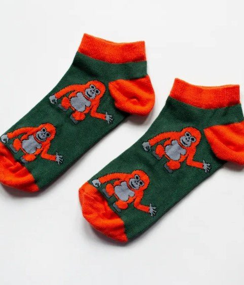 Bare Kind Bamboo Trainer Socks - Save the Orangutans - Y.O.U underwear