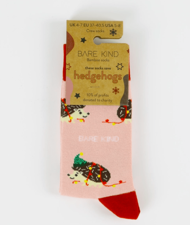 Bare Kind Christmas Hedgehog Socks - Y.O.U underwear