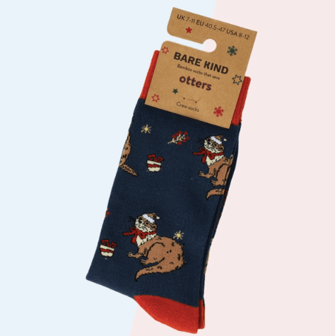 Bare Kind Christmas Otter Socks - Y.O.U underwear