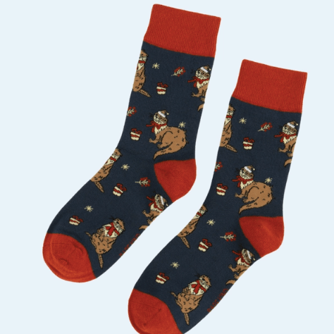 Bare Kind Christmas Otter Socks - Y.O.U underwear