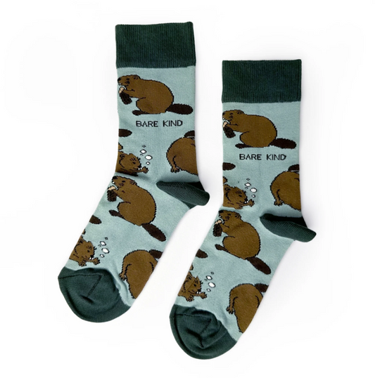 Bare Kind Bamboo Socks - Save the Beaver