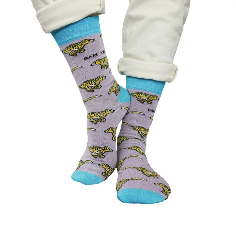 Bare Kind Bamboo Socks - Save the Cheetahs