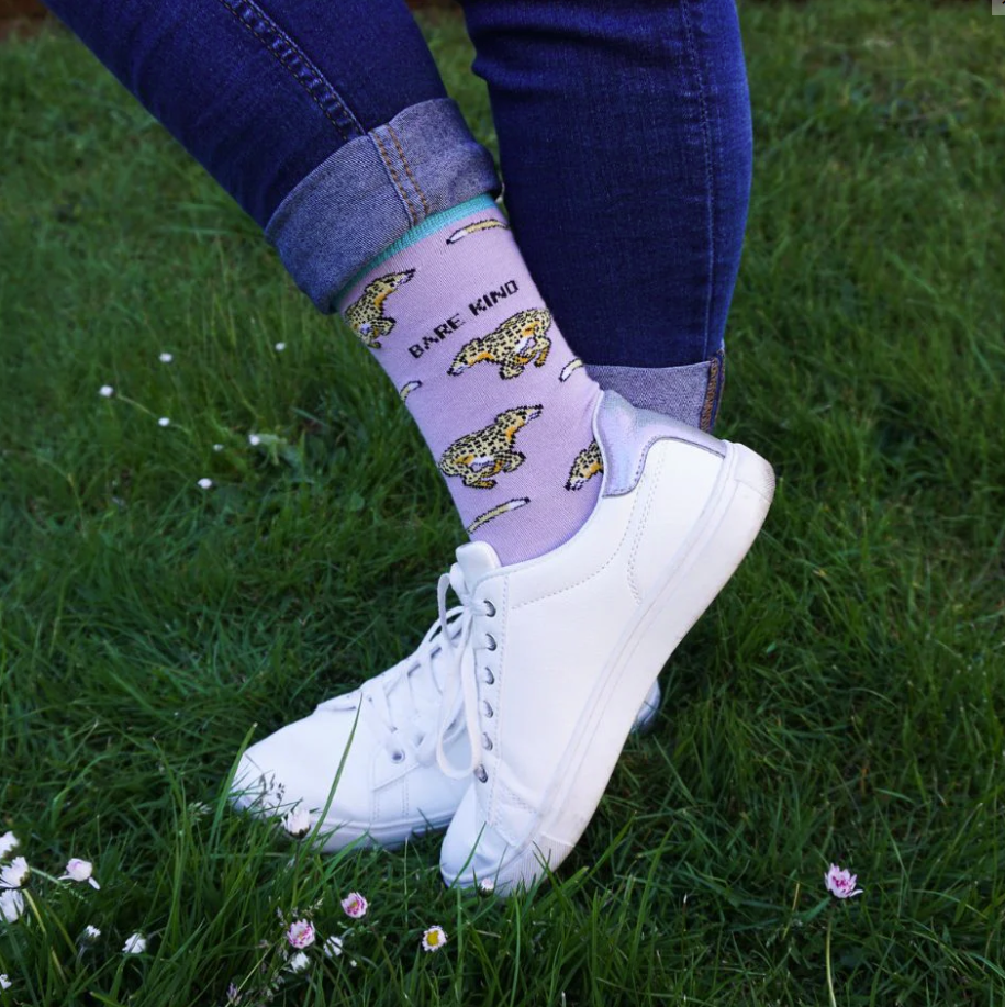 Bare Kind Bamboo Socks - Save the Cheetahs