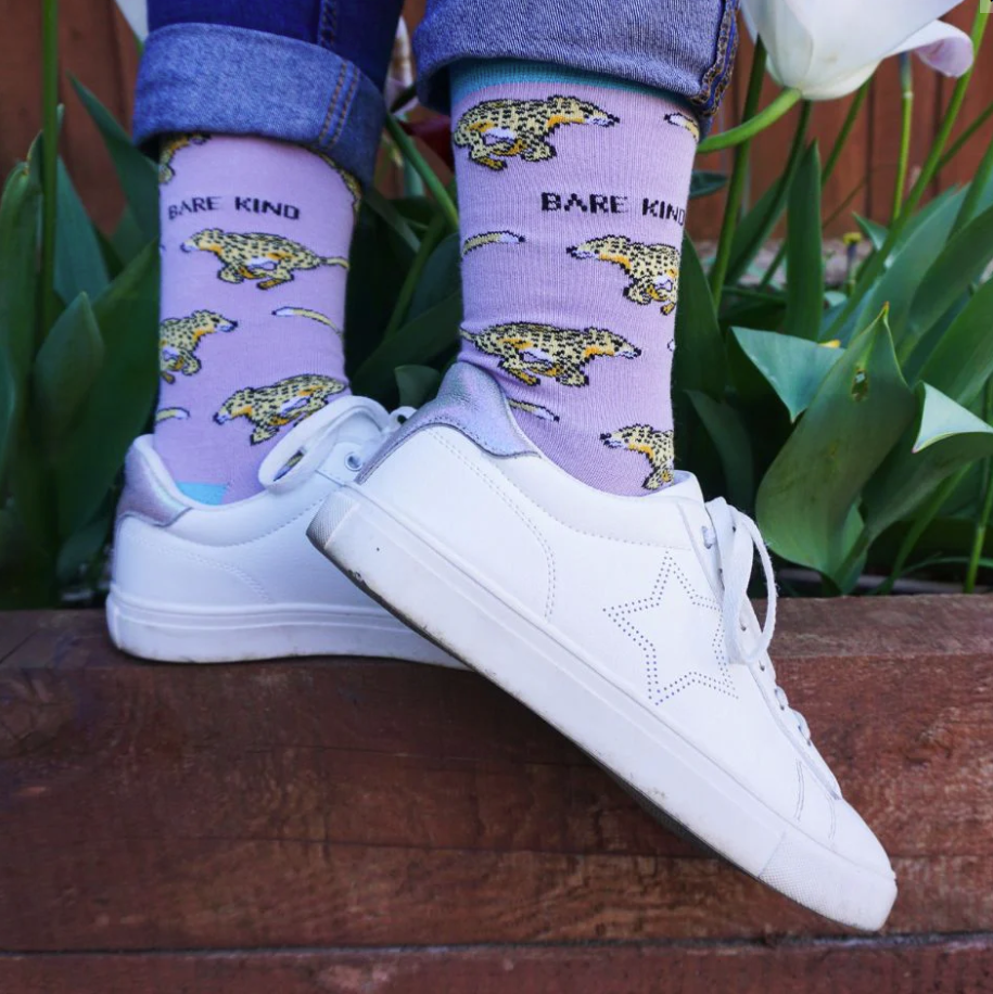 Bare Kind Bamboo Socks - Save the Cheetahs