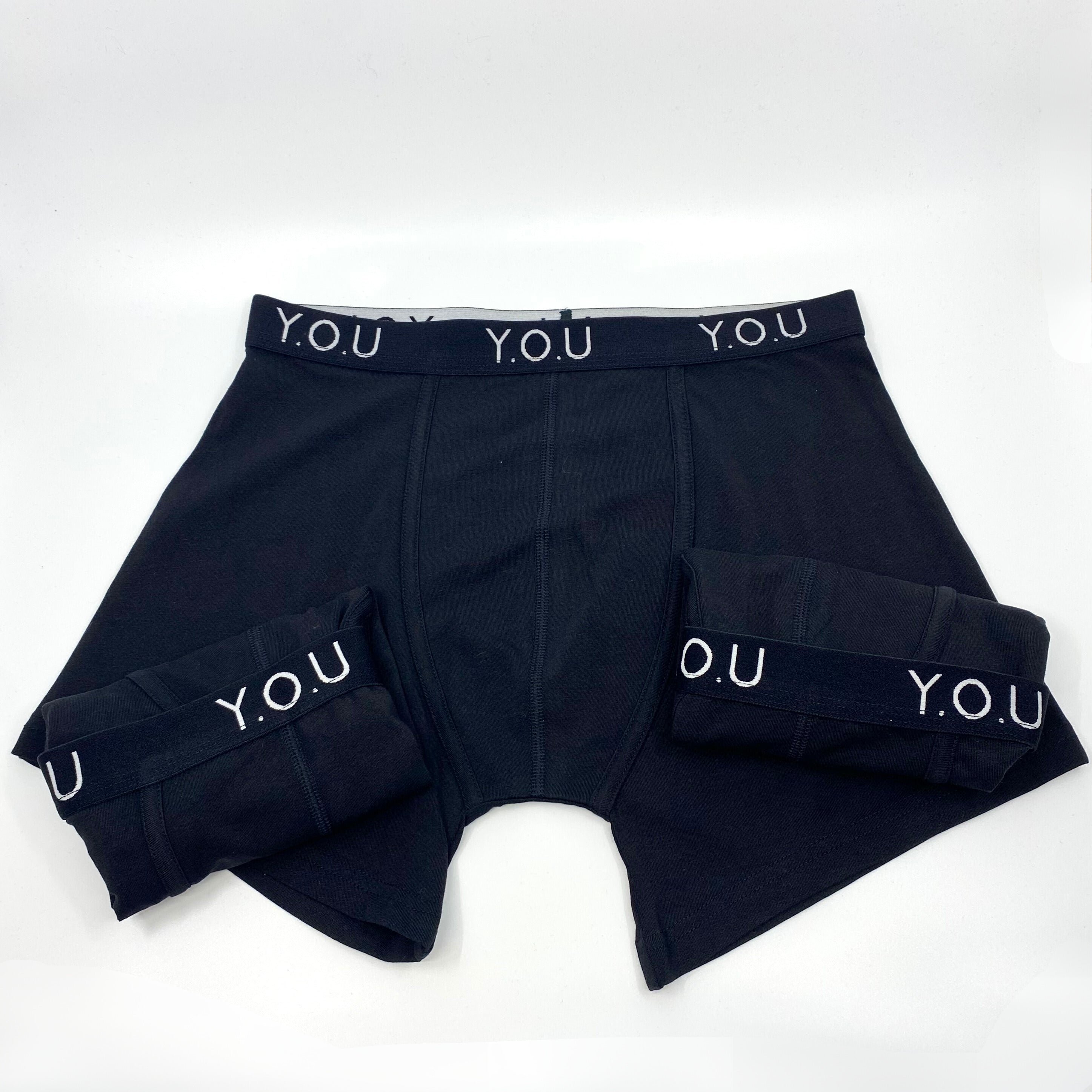 Men’s organic cotton mid-length trunks - pack of 3