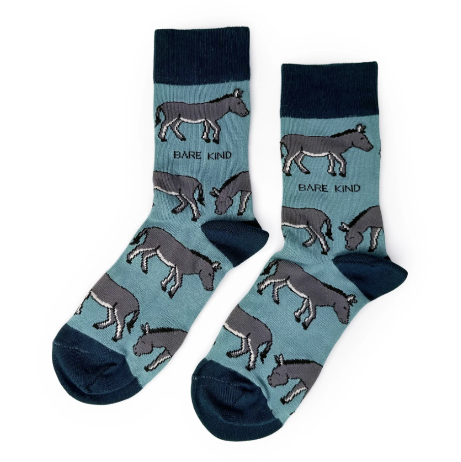 Bare Kind Bamboo Socks - Save the Donkey