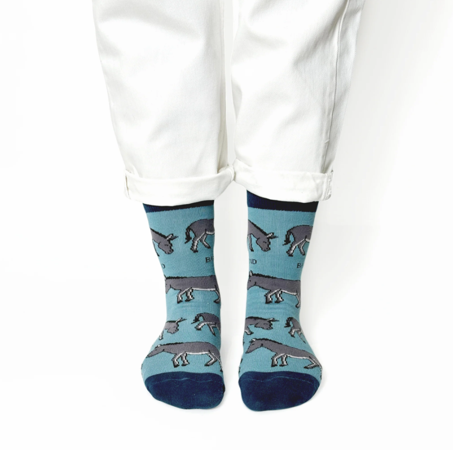 Bare Kind Bamboo Socks - Save the Donkey