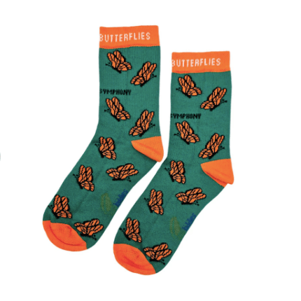 Eco Kiddies Cotton Socks - Carefree Butterfly Kids Socks - Y.O.U underwear