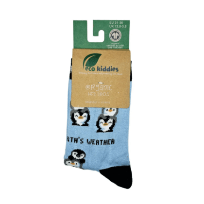 Eco Kiddies Cotton Socks - Friendly Penguins Kids Socks - Y.O.U underwear