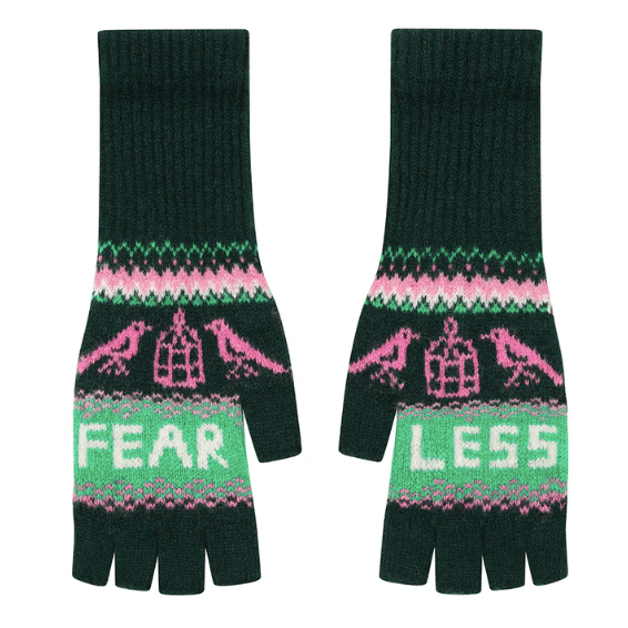 Fearless Fingerless Mittens - Black & Beech - Y.O.U underwear