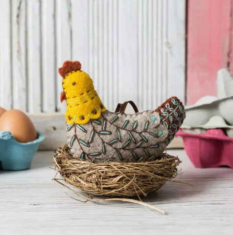 French Hen Mini Felt Craft Kit - Corinne Lapierre