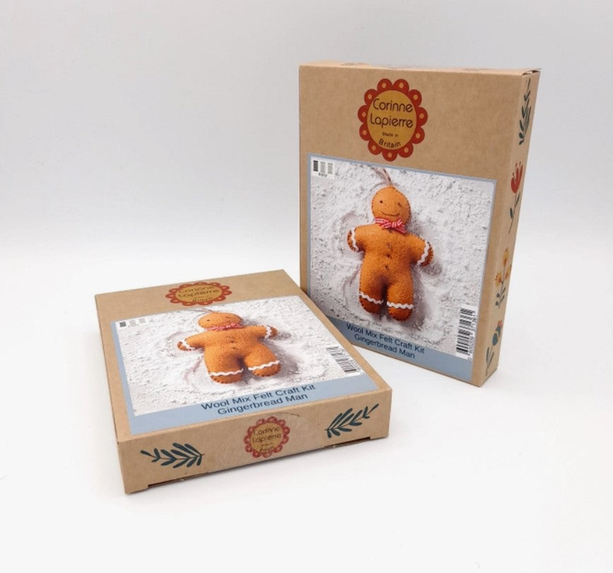 Gingerbread Man Mini Felt Craft Kit - Corinne Lapierre