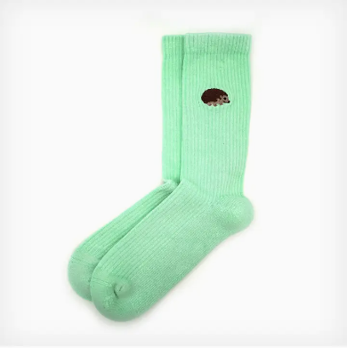 Ribbed Hedgehog Socks - Bare Kind Bamboo Socks - Save the Hedgehogs