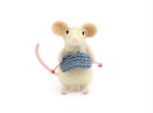 Knitting Mouse Needle Felt Kit