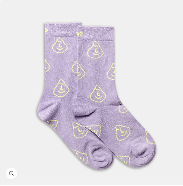 Leiho Lilac You A lot' Purple Bamboo sock - Y.O.U underwear