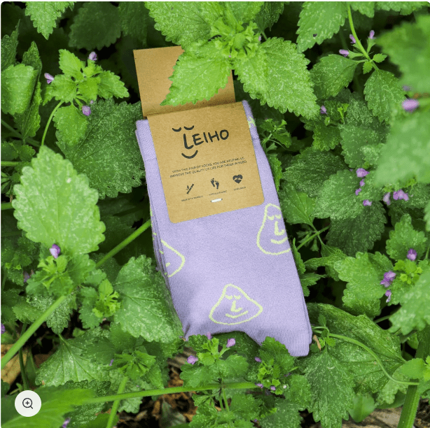 Leiho Lilac You A lot' Purple Bamboo sock - Y.O.U underwear