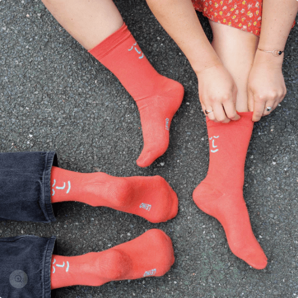 Leiho 'Love Wins, Don't Coral' Bamboo socks - Y.O.U underwear
