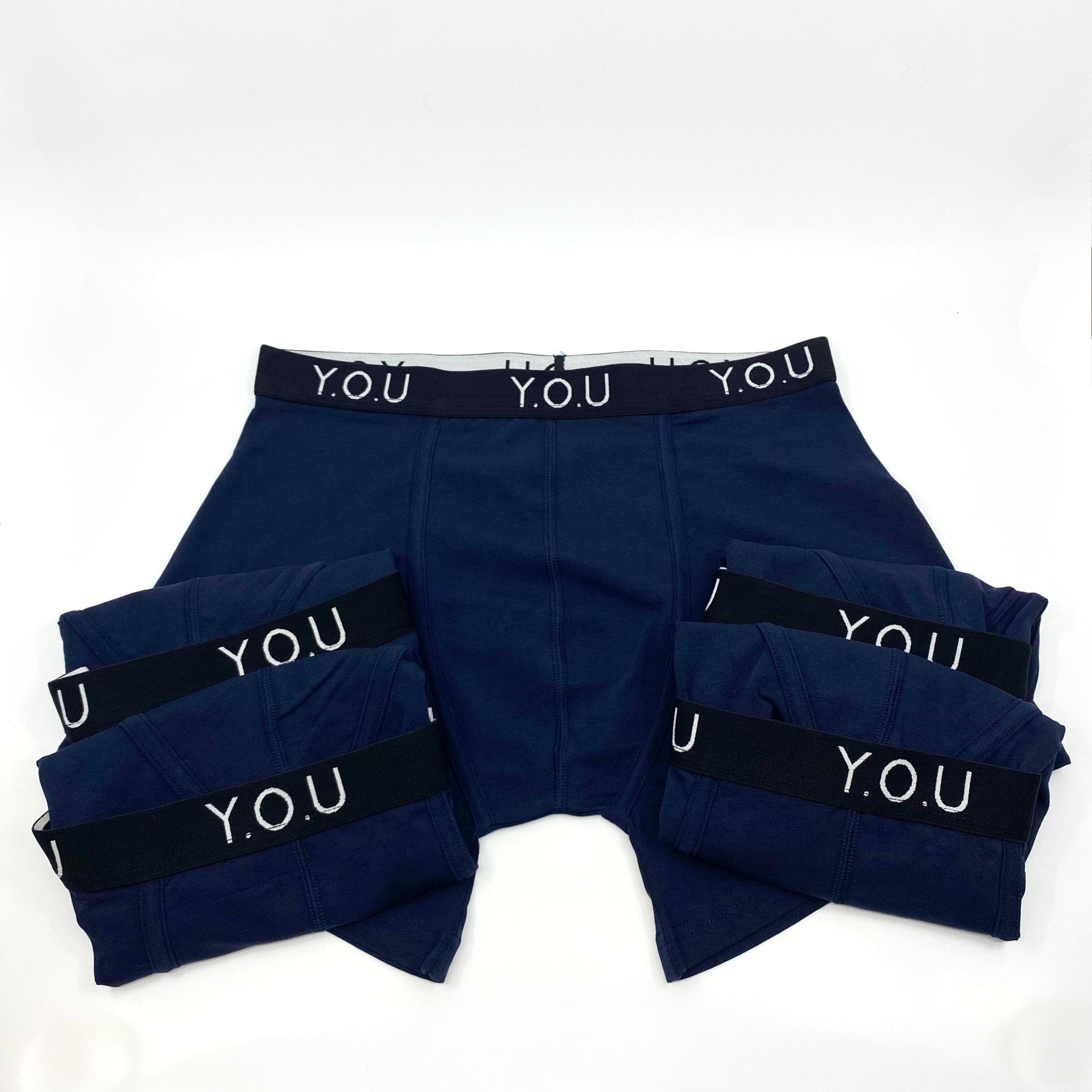 Men’s organic cotton mid - length trunks - pack of 5 - Y.O.U underwear
