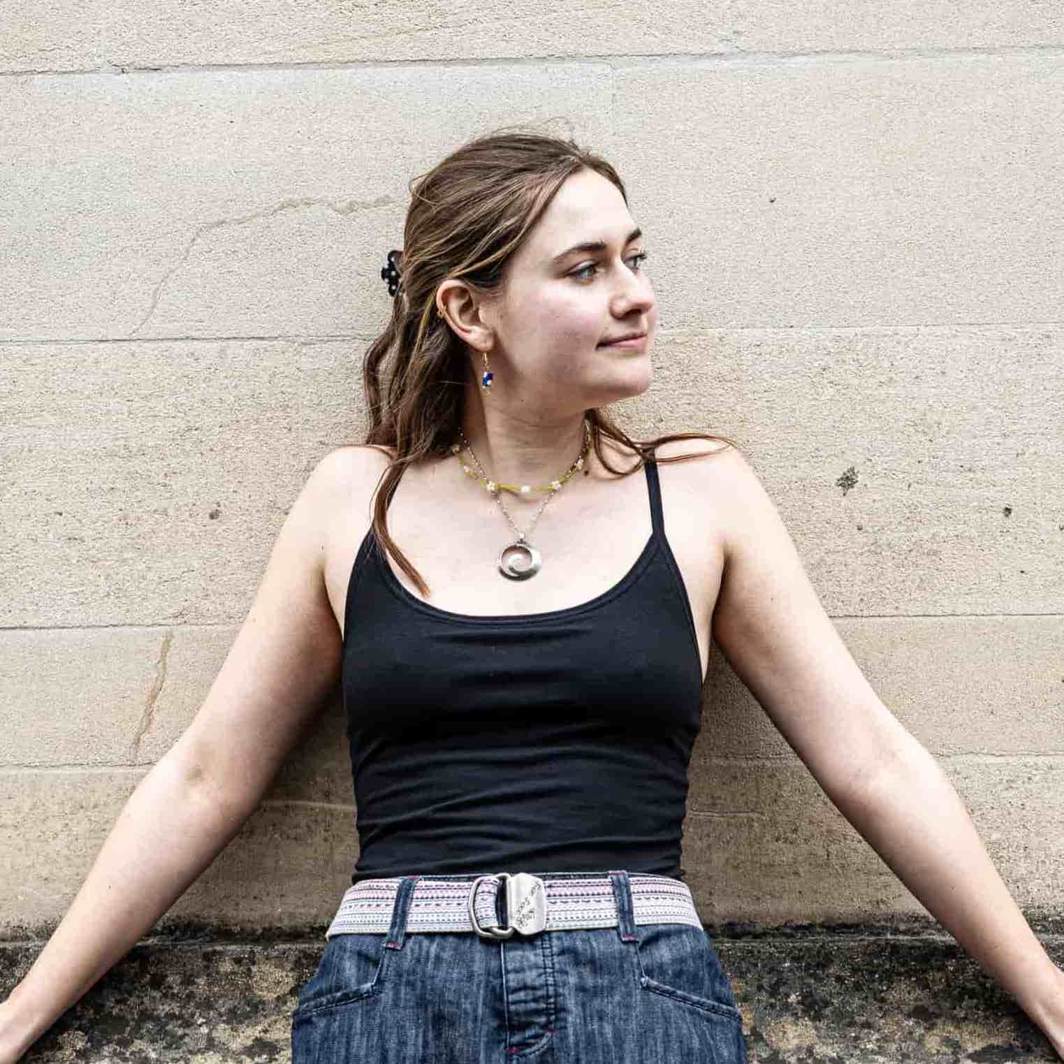 Organic cotton black camisole top - Y.O.U underwear