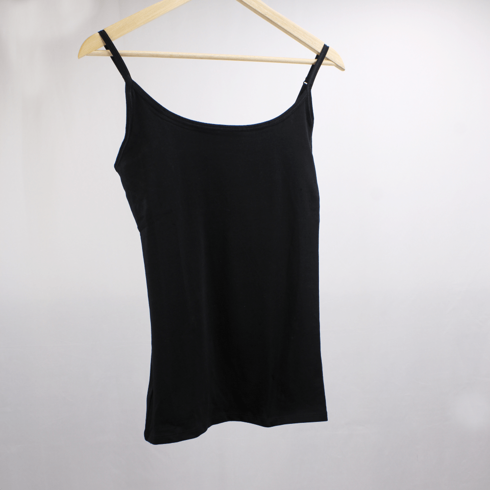 Organic cotton black camisole top - Y.O.U underwear