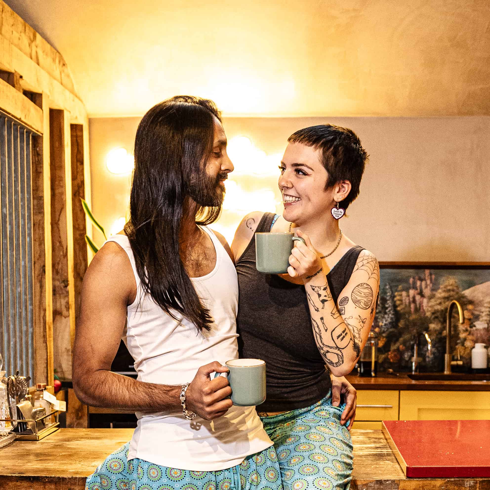 Organic cotton vest top - Charcoal grey (dark grey) - Y.O.U underwear