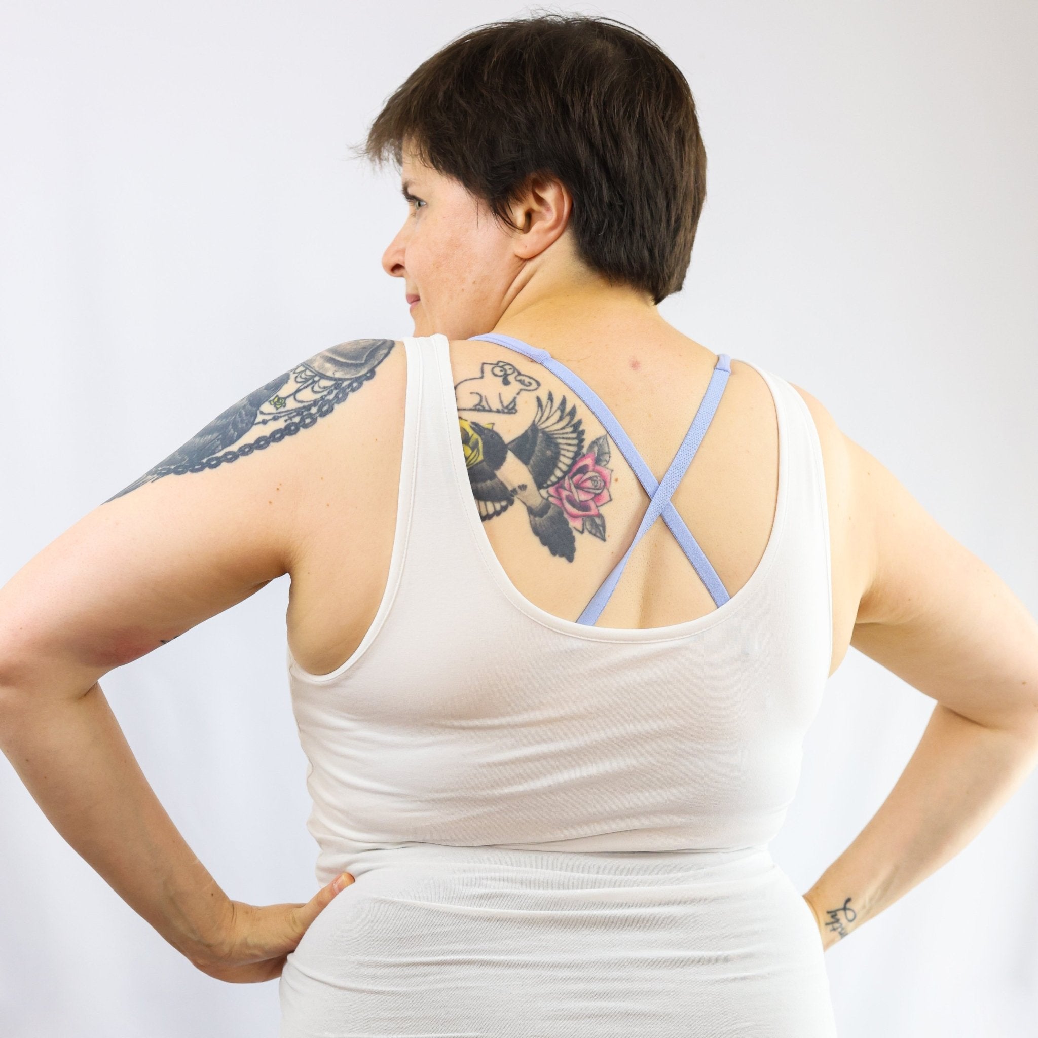 Organic cotton vest top - white - Y.O.U underwear