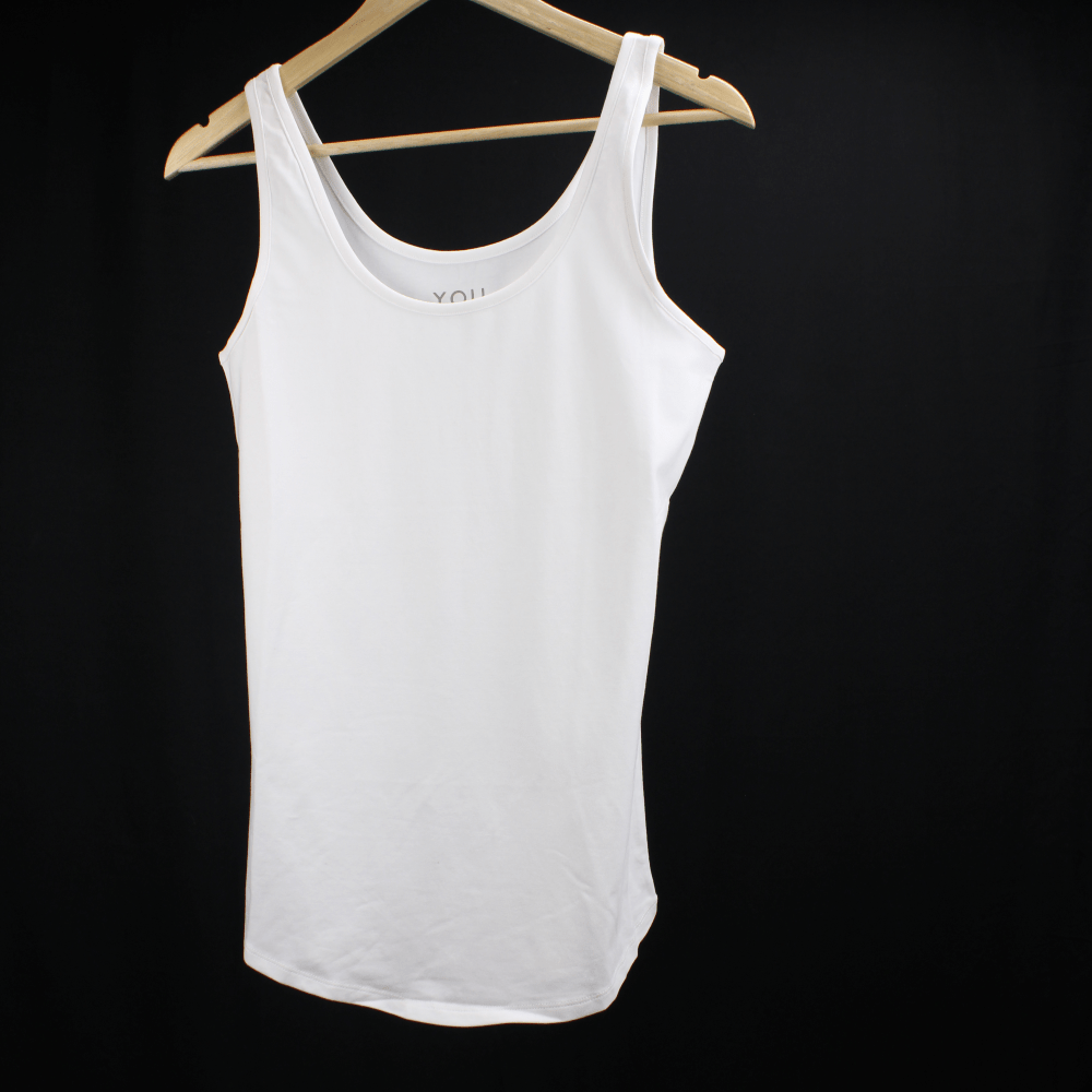 Organic cotton vest top - white - Y.O.U underwear