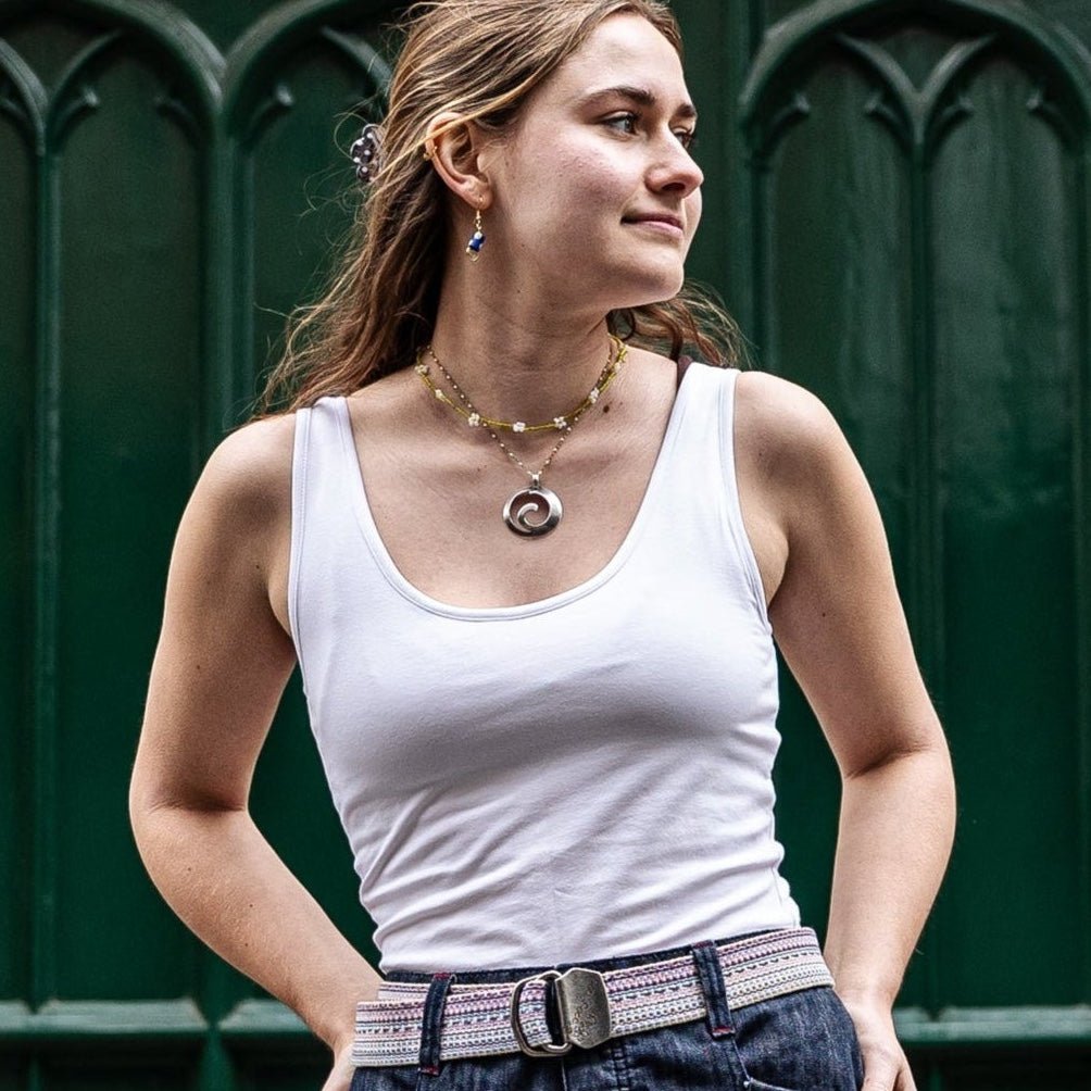 Organic cotton vest top - white - Y.O.U underwear