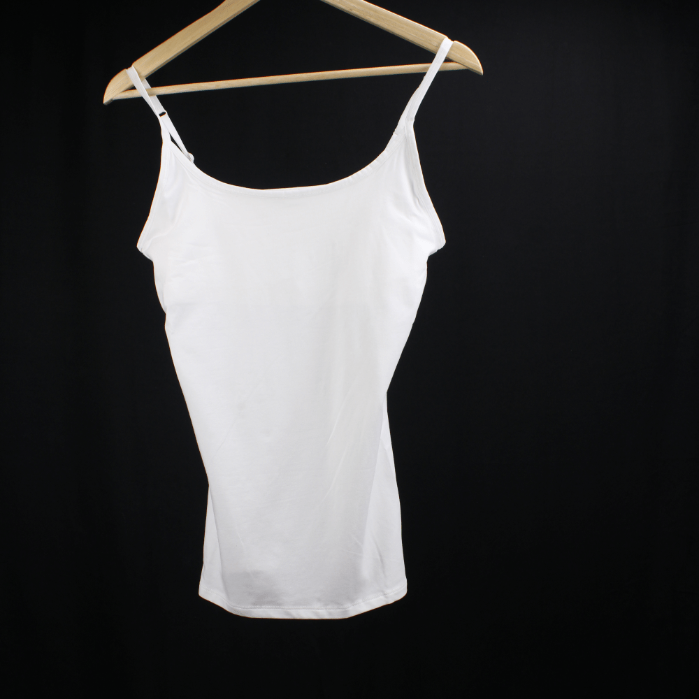 Organic cotton white camisole top - Y.O.U underwear