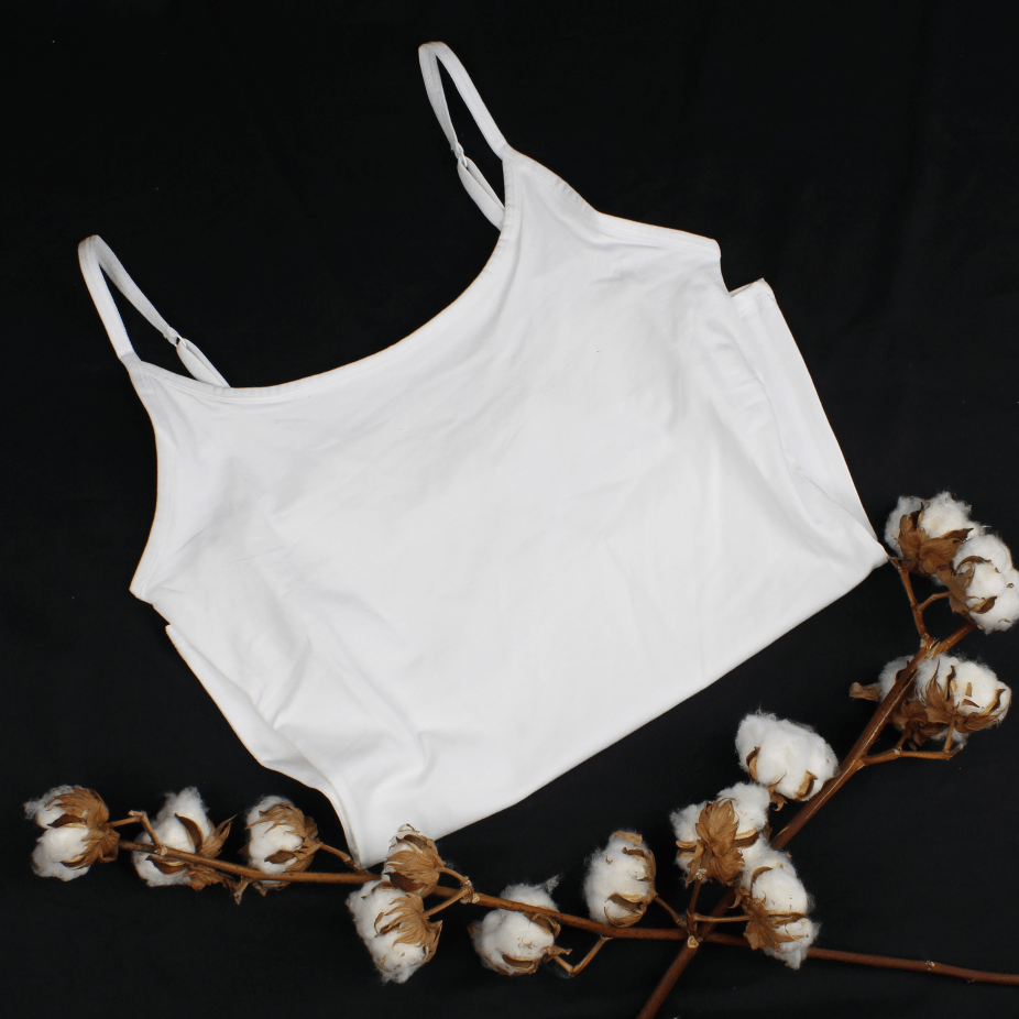 Organic cotton white camisole top - Y.O.U underwear