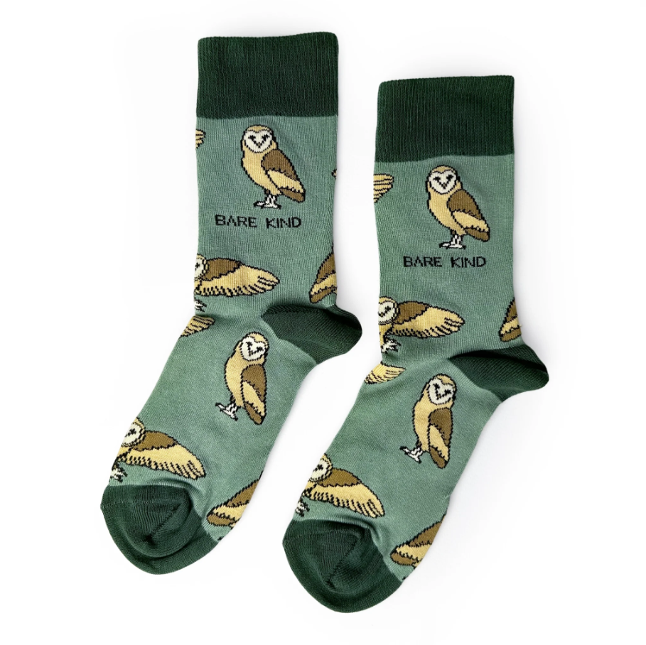 Bare Kind Bamboo Socks - Save the Barn Owls