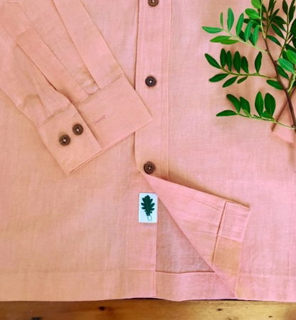 Pink Long-Sleeved Shirt in Khadi Organic Cotton - Where Does It Come From?