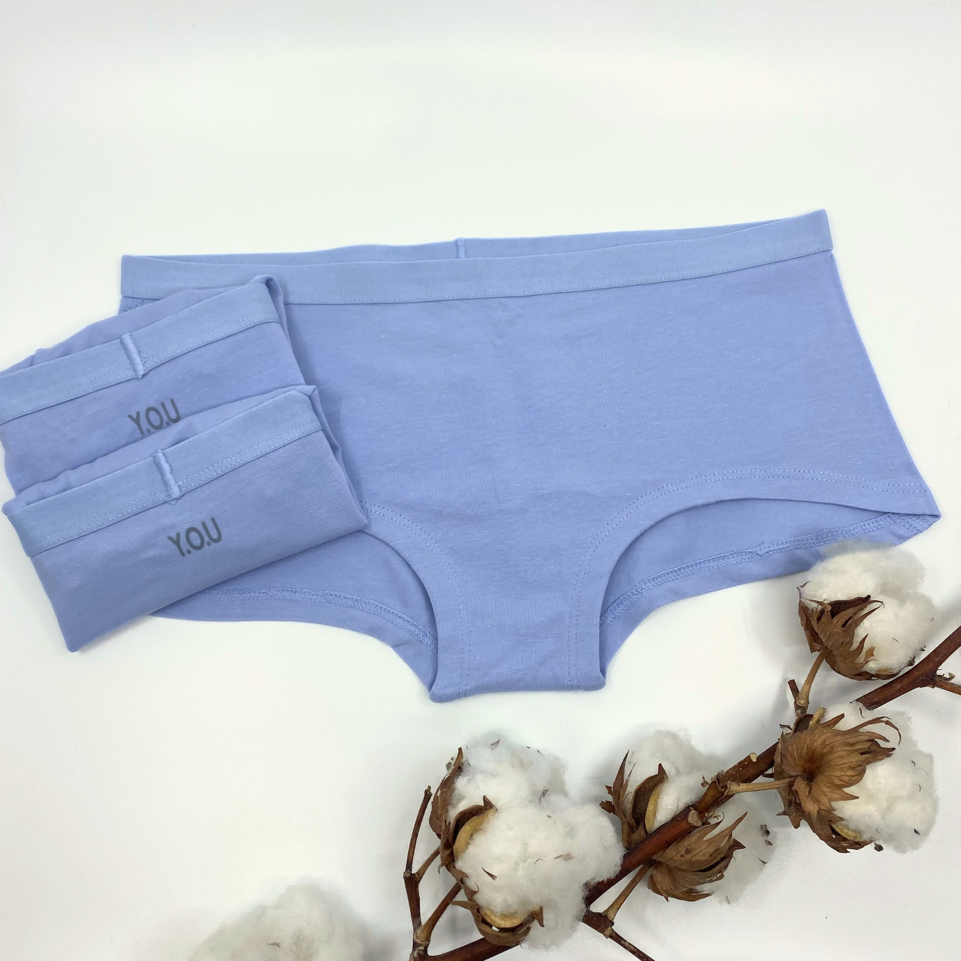 Women's organic cotton boy shorts - pack of 3