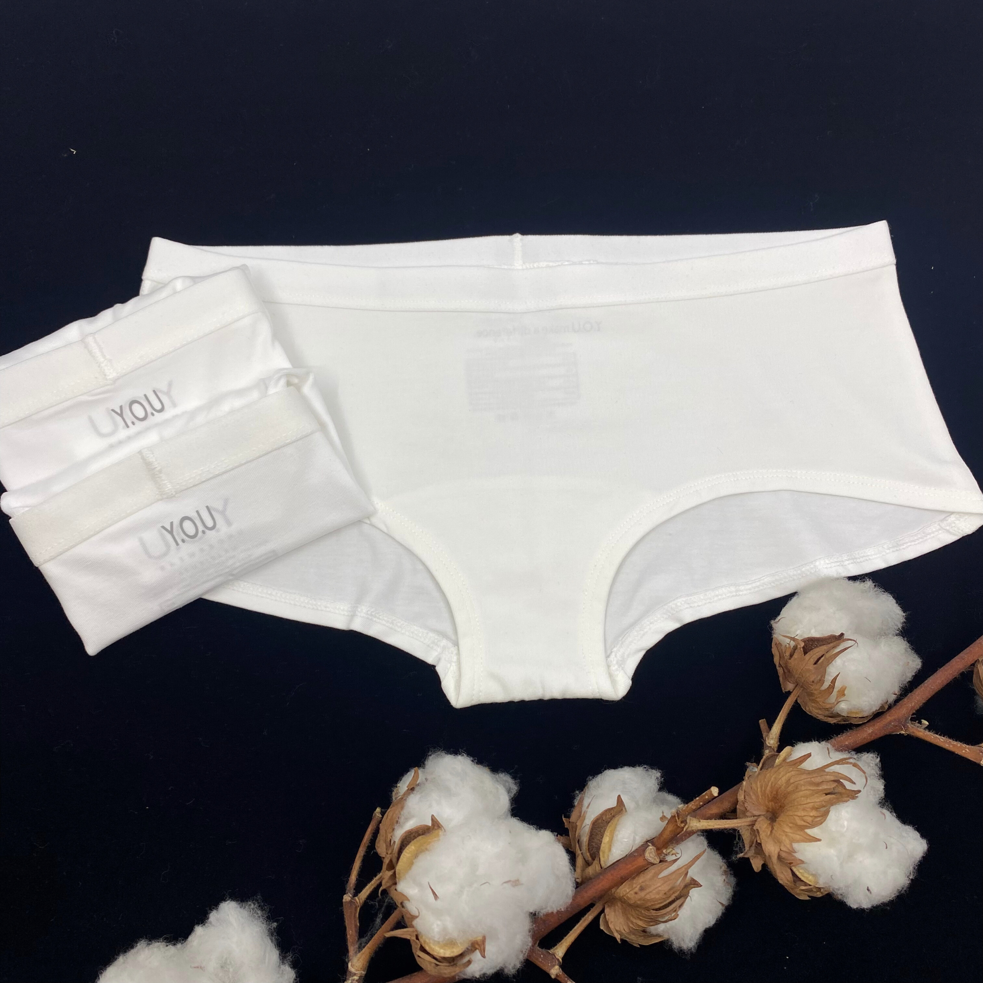 Women's organic cotton boy shorts - pack of 3