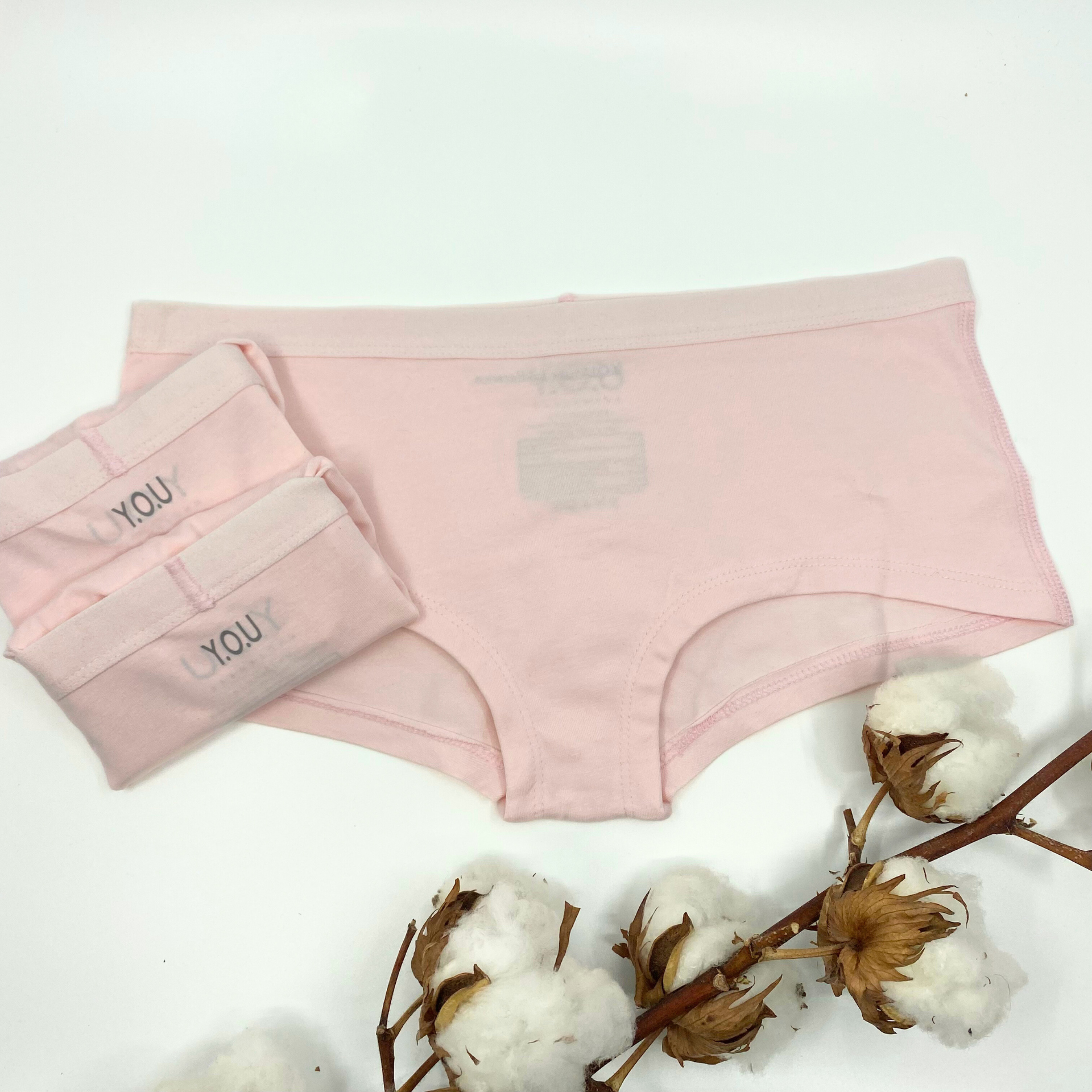 Women's organic cotton boy shorts - pack of 3