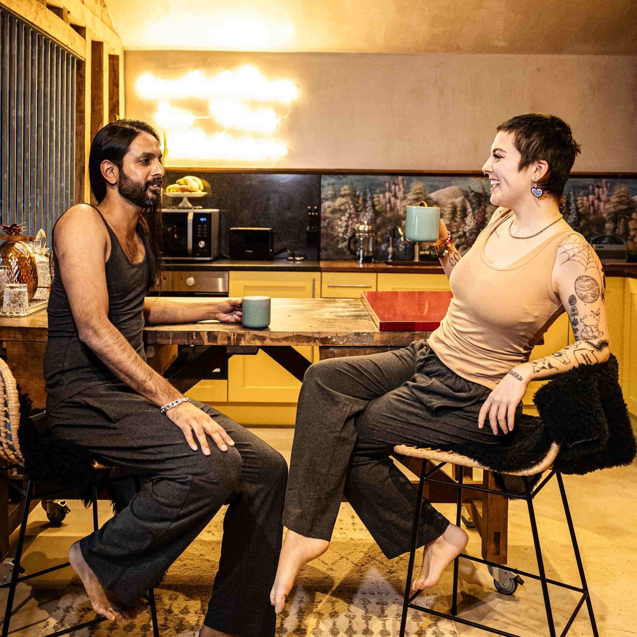 Pyjamas - organic cotton unisex pyjama bottoms - charcoal / dark grey - Y.O.U underwear