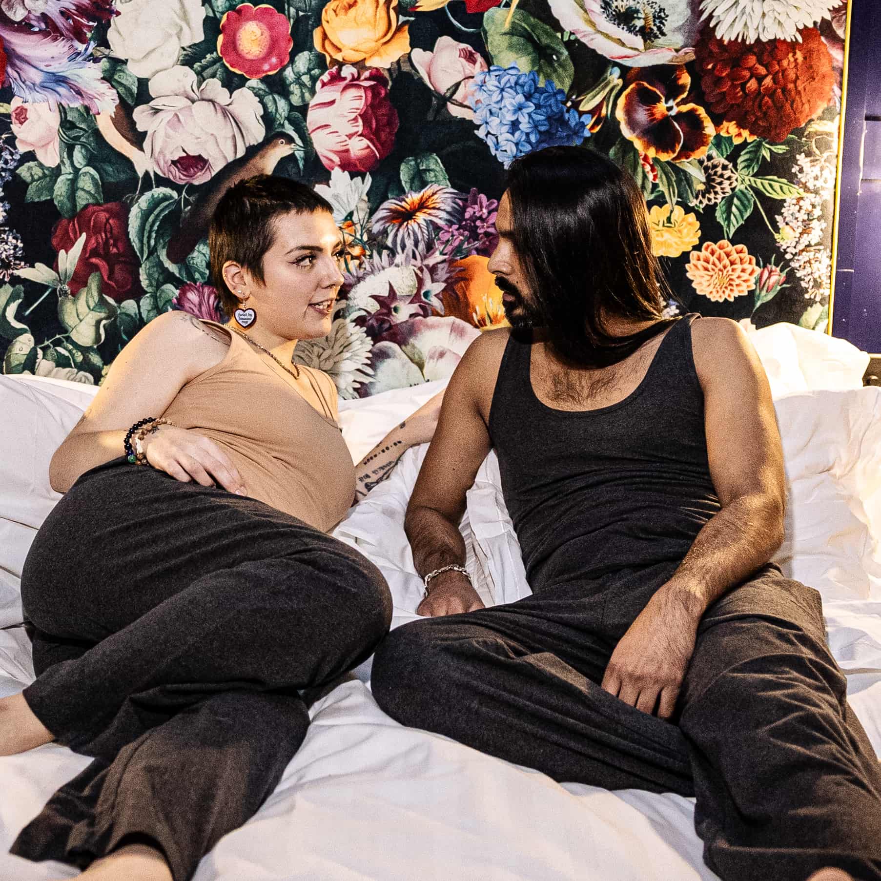 Pyjamas - organic cotton unisex pyjama bottoms - charcoal / dark grey - Y.O.U underwear