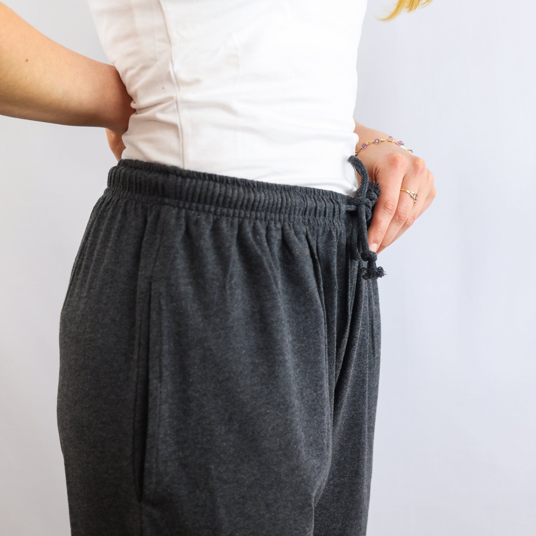 Pyjamas - organic cotton unisex pyjama bottoms - charcoal / dark grey - Y.O.U underwear