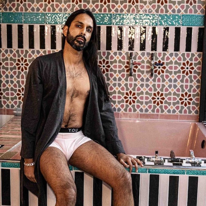 Robe - organic cotton unisex robe - charcoal grey - Y.O.U underwear