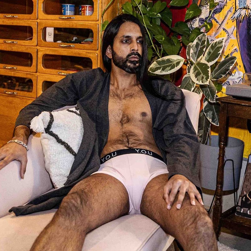 Robe - organic cotton unisex robe - charcoal grey - Y.O.U underwear