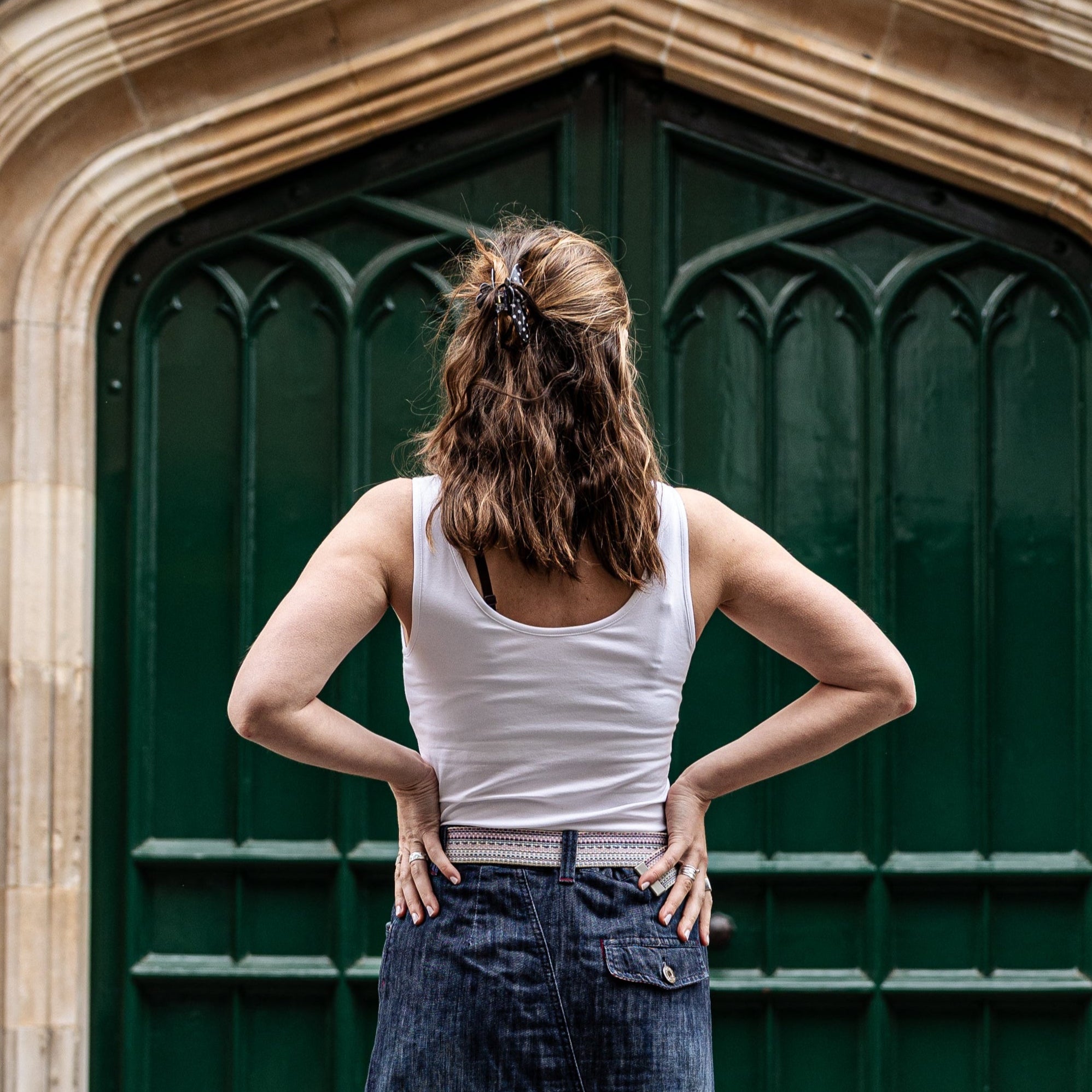 Sample sale - Organic cotton vest top - White - Y.O.U underwear