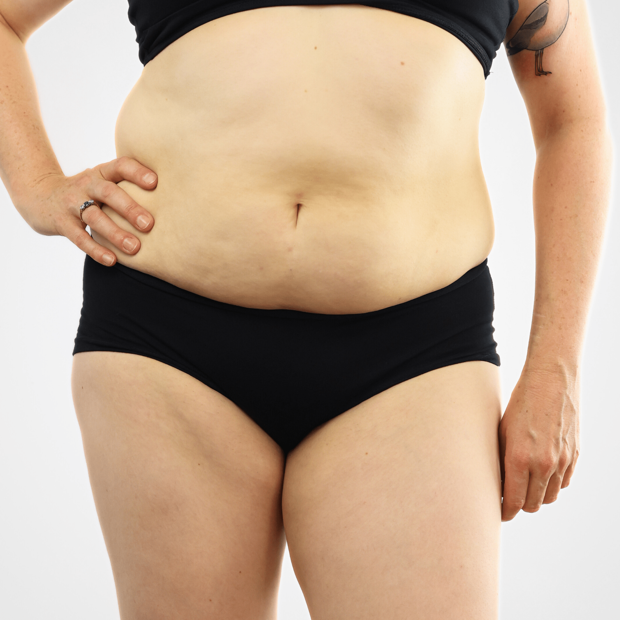 Sample Sale - Women's organic cotton boy shorts in black - Y.O.U underwear
