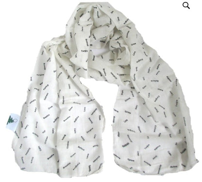 Serenity Scarf - Mindfulness Scarf in White - Where Does It Come From?