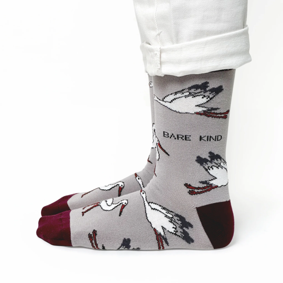 Bare Kind Bamboo Socks - Save the Storks