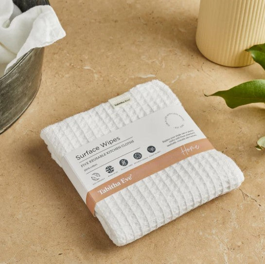 Surface Wipes - 100% Cotton Waffle Unpaper Towels