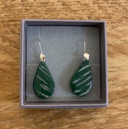 Tear Drop Dangle Earrings - recycled Y.O.U mailing bag - Y.O.U underwear