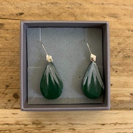 Tear Drop Dangle Earrings - recycled Y.O.U mailing bag - Y.O.U underwear