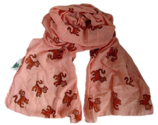 Tiger Scarf - Peach - Where Does It Come From? - Y.O.U underwear