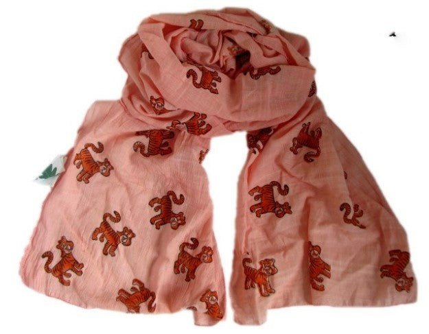 Tiger Scarf - Peach - Where Does It Come From? - Y.O.U underwear